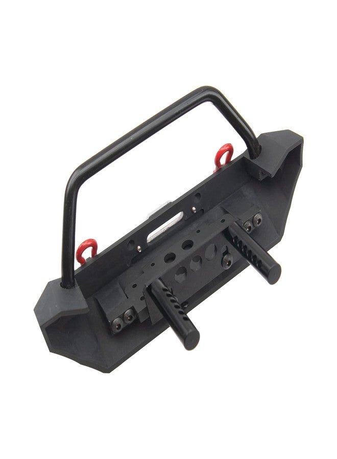 Share Goo مصد أمامي معدني من ShareGoo مع مقطورة سحب متوافق مع سيارات Axial SCX10 90046 90047 و Traxxas TRX-4 و Redcat Gen8 1/10 RC Crawler (مصد أمامي) - Image 3